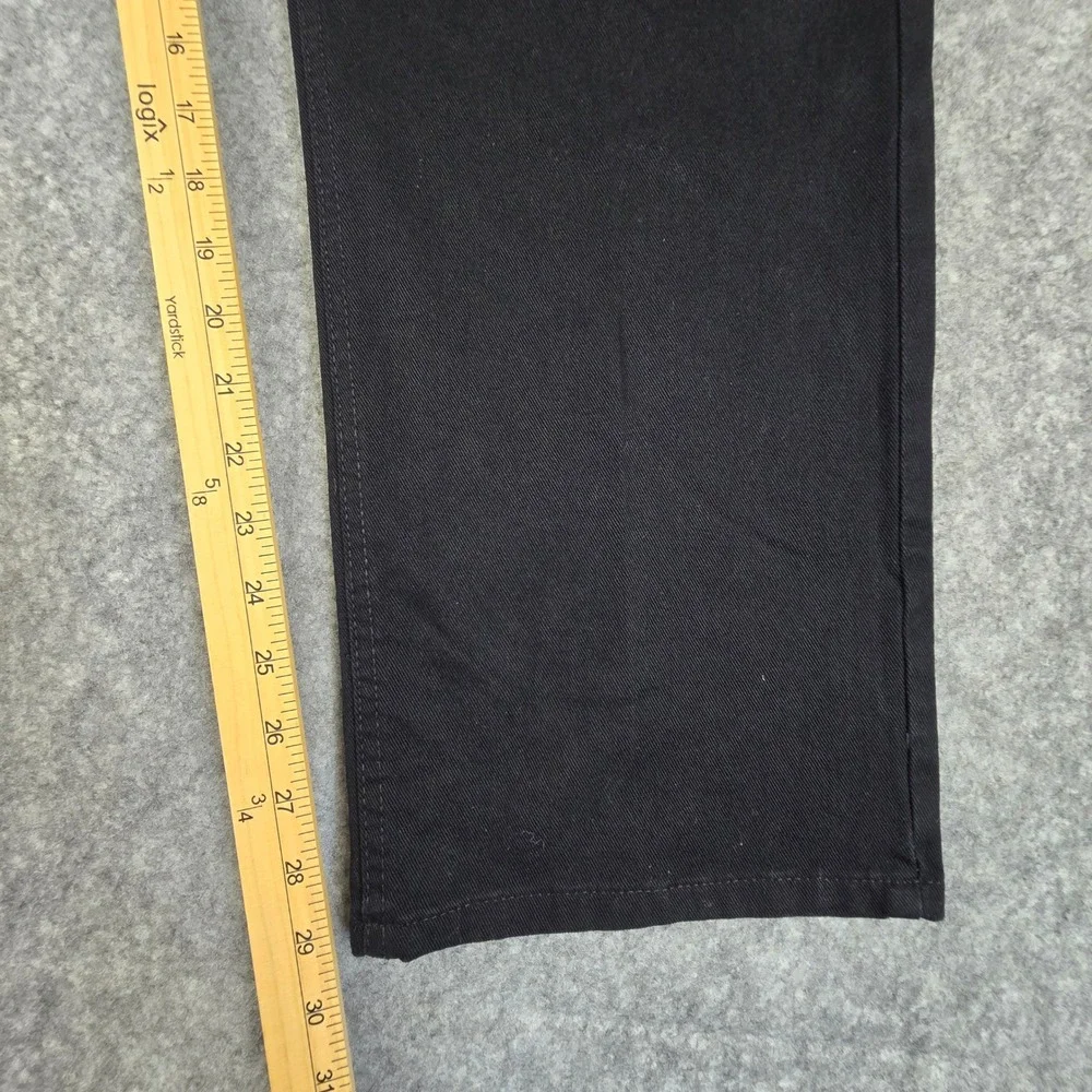 True Nation Pants Mens 46/30 Black Athletic‎ Fit Stretch Cotton Casual 5-Pocket